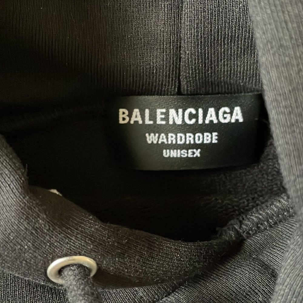 Balenciaga Campaign Embroidered Logo Medium Fit Hoodie - Picture 6 of 10